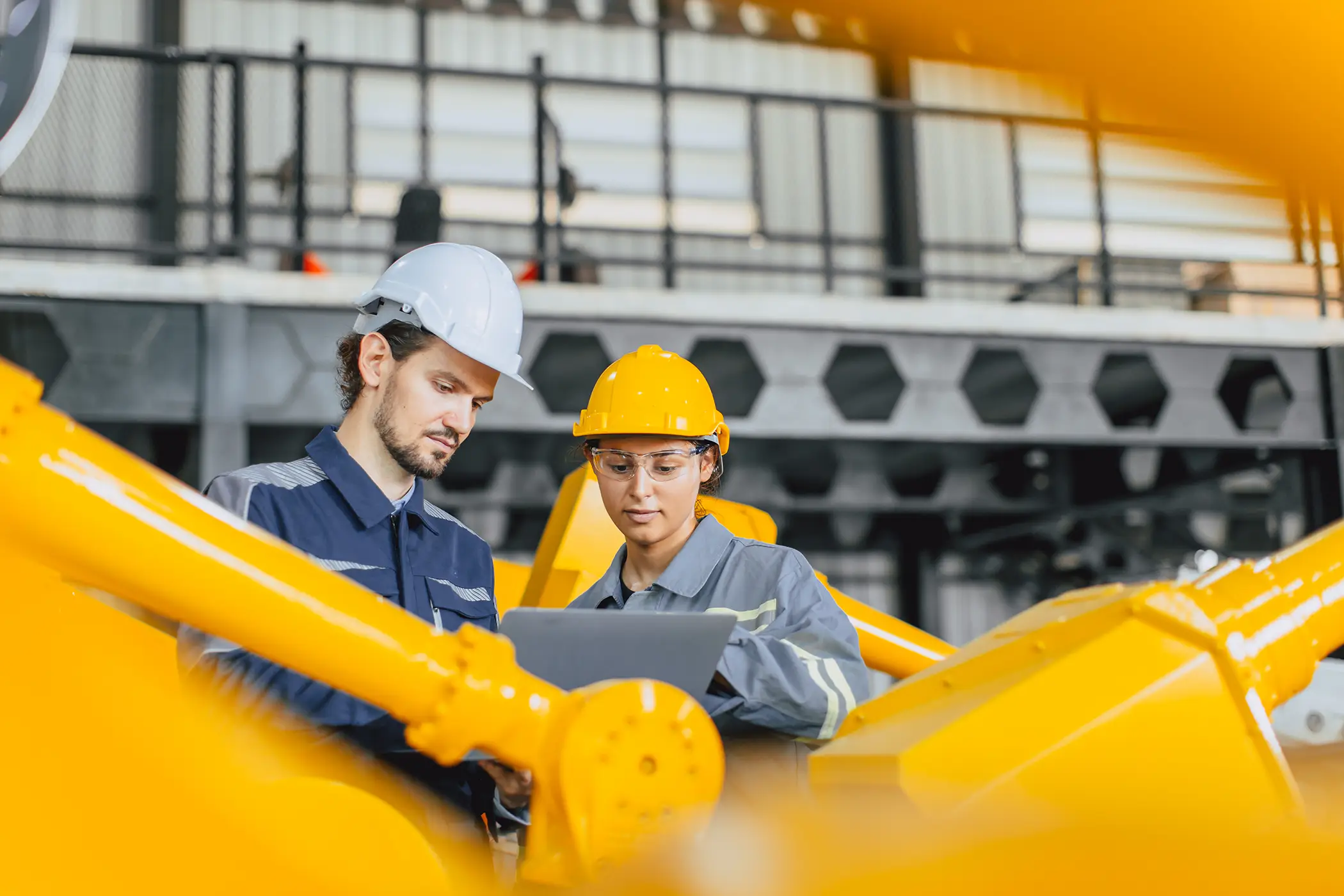 engineer team working together inspection quality